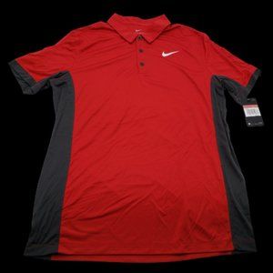 Nike SZ LARGE Dri-Fit Short Sleeve Golf Polo Shirt